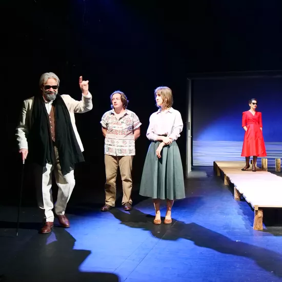 zdjęcie ze spektaklu „Zamiana", fot. Marcin Nowak 