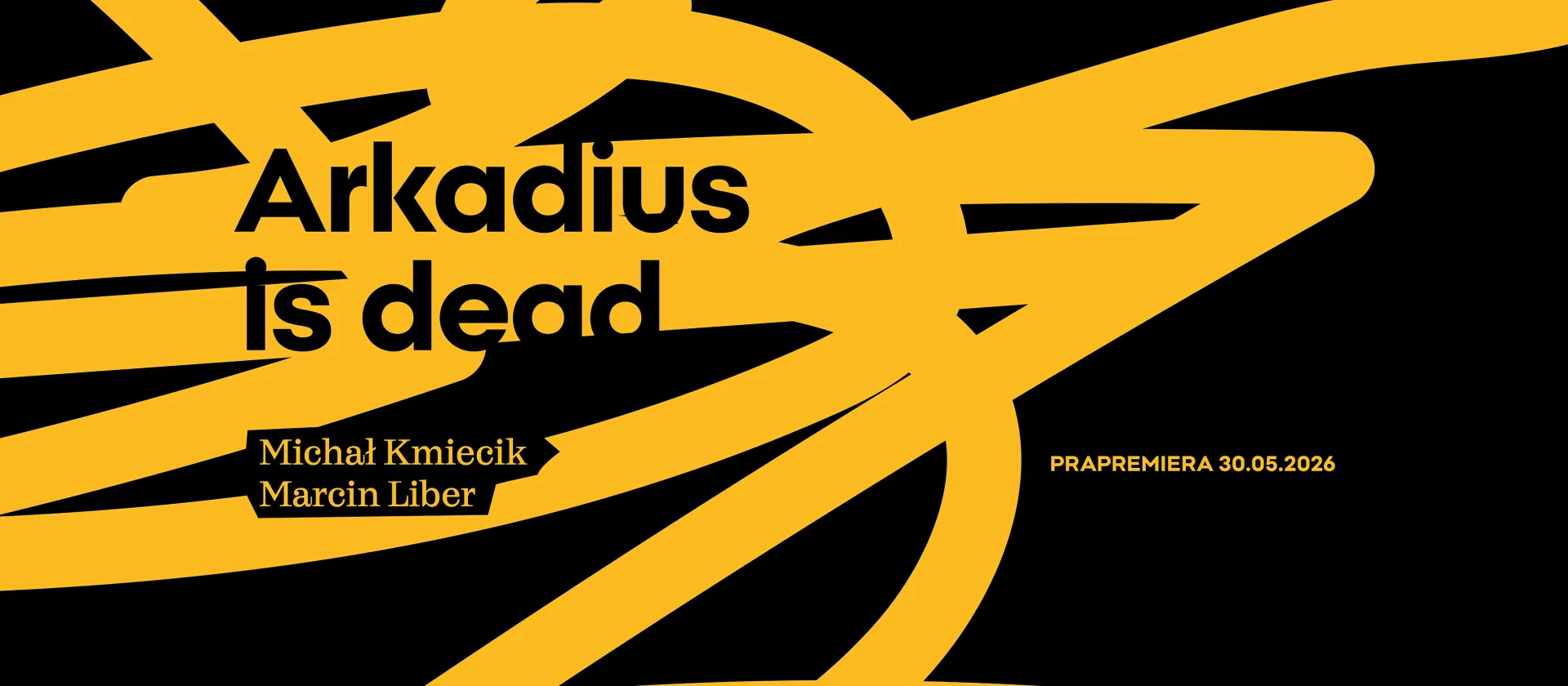 grafika do spektaklu Arkadius is dead