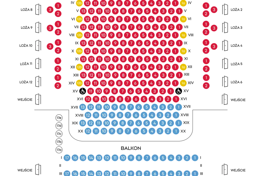 plan widowni Dużej Sceny