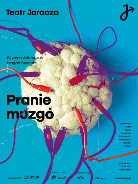grafika na podstawie plakatu do spektaklu „Pranie muzgó”