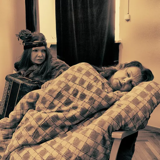 „Dzień Walentego” | Dorota Kiełkowicz, Milena Lisiecka | zdjęcie z próby | fot. Marcin Nowak