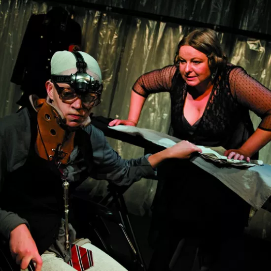 zdjęcie ze spektaklu Przed odejściem w stan spoczynku, fot. Ryszard Warcholiński 