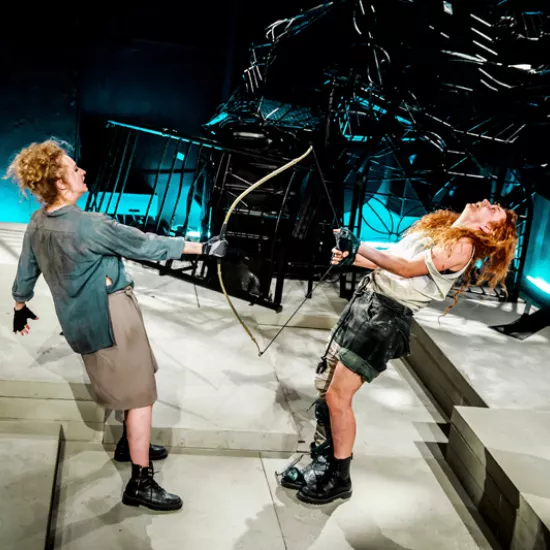 zdjęcie ze spektaklu Filoktet, fot. Krzysztof Bieliński