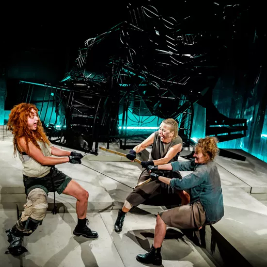 zdjęcie ze spektaklu Filoktet, fot. Krzysztof Bieliński