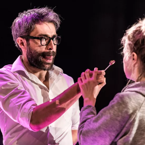 zdjęcie ze spektaklu Idioci, fot. Greg Noo-Wak 