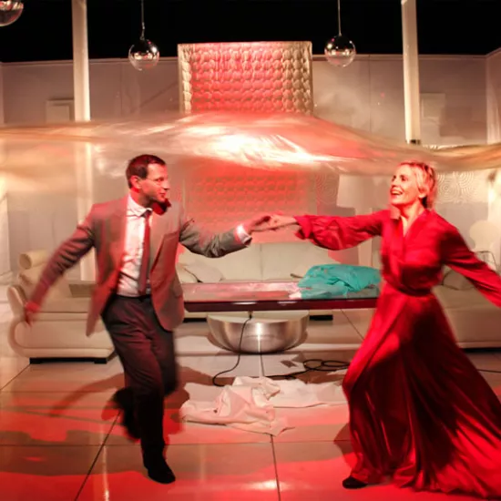 zdjęcie ze spektaklu Posprzątane, fot. Mariusz Grzegorzek