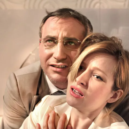 zdjęcie ze spektaklu Posprzątane, fot. Mariusz Grzegorzek