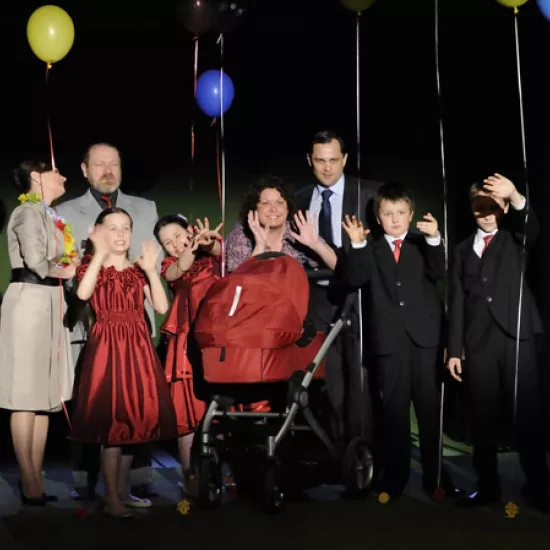 zdjęcie ze spektaklu Kotka na rozpalonym blaszanym dachu, fot. Greg Noo-Wak 