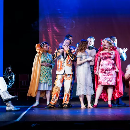 zdjęcie ze spektaklu Iwona, ksieżniczka Burgunda, fot. zdjęcie ze spektaklu Idioci, fot. Greg Noo-Wak 