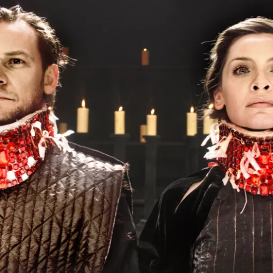 zdjęcie ze spektaklu Makbet, fot. Szymon Lenkowski, Tymoteusz Lekler