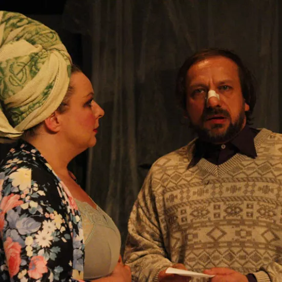 zdjęcie ze spektaklu Rewizor, fot. Ryszard Warcholiński 