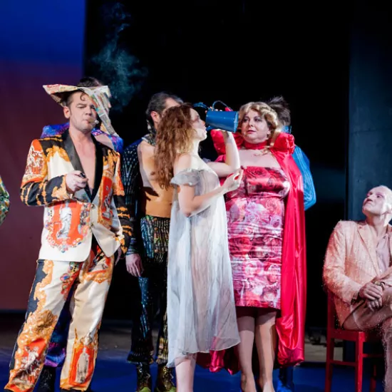 zdjęcie ze spektaklu Iwona, ksieżniczka Burgunda, fot. zdjęcie ze spektaklu Idioci, fot. Greg Noo-Wak 