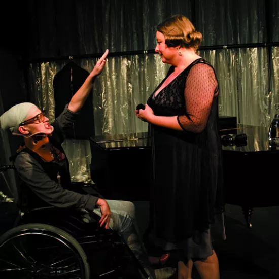 zdjęcie ze spektaklu Przed odejściem w stan spoczynku, fot. Ryszard Warcholiński 