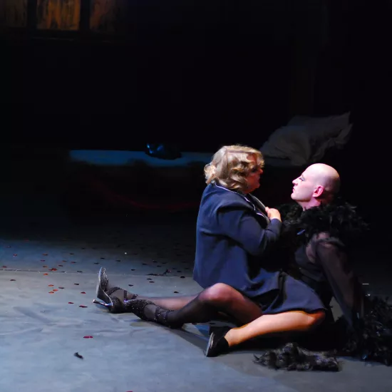 zdjęcie ze spektaklu Balkon, fot. Greg Noo-Wak