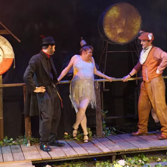 Karol Puciaty, Izabela Noszczyk, Marcin Włodarski, próba medialna spektaklu „Tylko jeden dzień”, fot. Marcin Nowak 