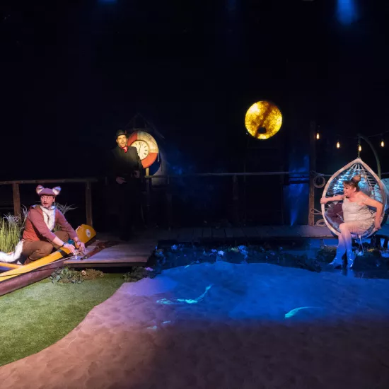 Marcin Włodarski, Karol Puciaty, Izabela Noszczyk, spektakl „Tylko jeden dzień", fot. Marcin Nowak