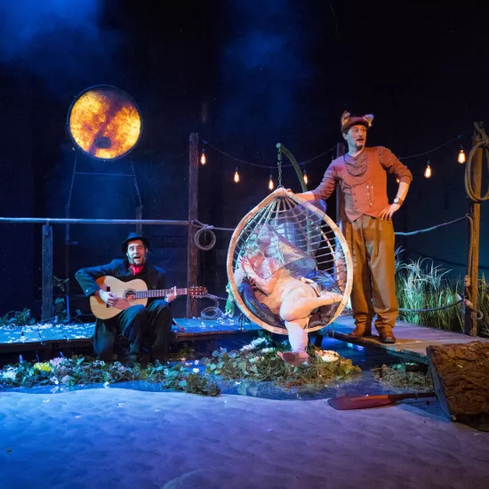 Karol Puciaty, Izabela Noszczyk, Marcin Włodarski, spektakl „Tylko jeden dzień", fot. Marcin Nowak