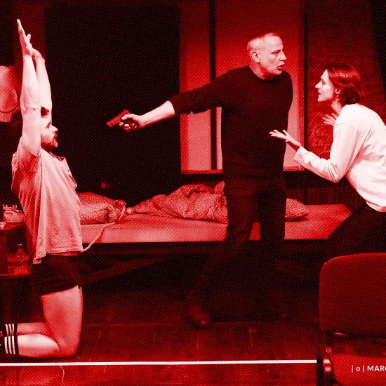 Próba do spektaklu „Morderstwo w hotelu", fot. Marcin Nowak