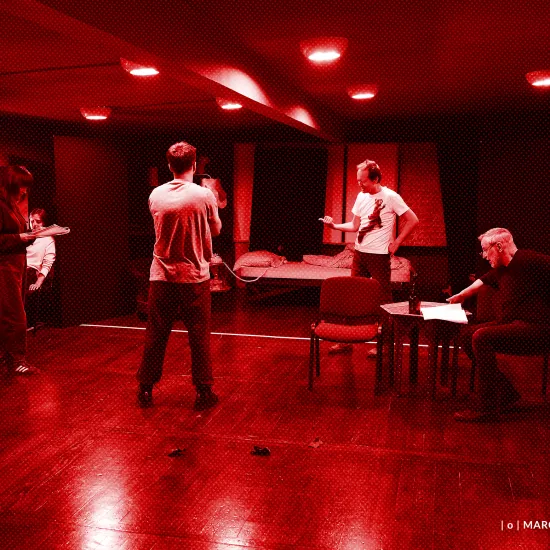 Próba do spektaklu „Morderstwo w hotelu", fot. Marcin Nowak