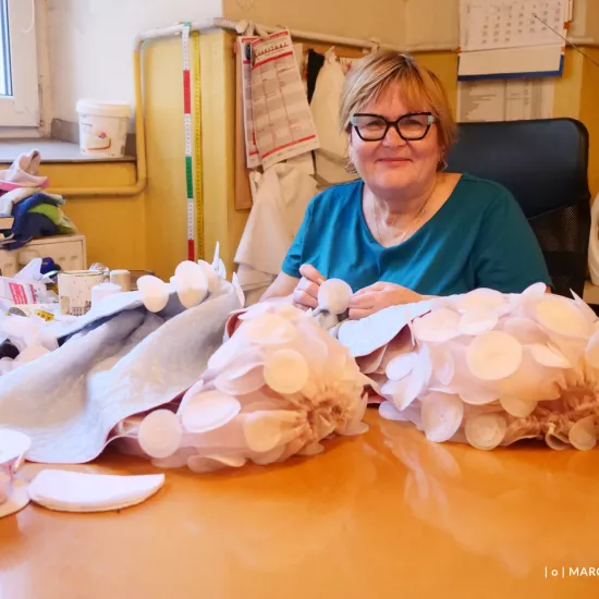 przygotowania do premiery „Świętoszka", pracownia krawiecka, fot. Marcin Nowak