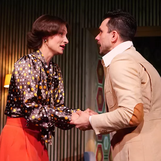 na zdjęciu Natalia Klepacka, Krzysztof Wach - Morderstwo w Hotelu, fot. Marcin Nowak