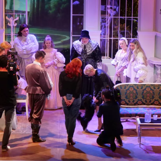 próba medialna spektaklu „Świętoszek", fot. Alicja Miśkiewicz