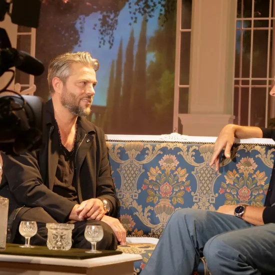 próba medialna spektaklu „Świętoszek", na zdjęciu: Olivier Janiak i Jakub Lewandowski, fot. Alicja Miśkiewicz