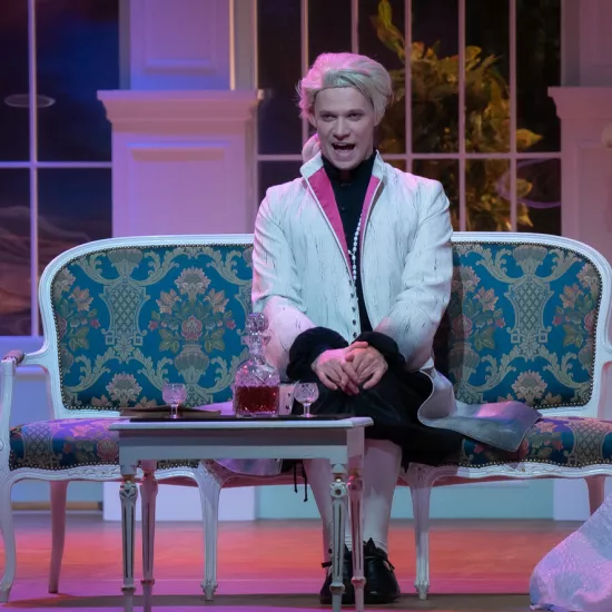 „Świętoszek", na zdjęciu: Łukasz Stawowczyk, fot. Mikołaj Pływacz